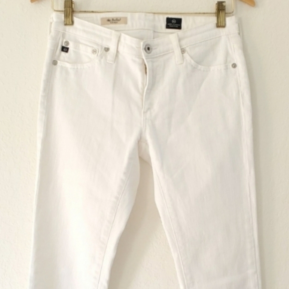AG Adriano Goldschmied The Ballad Slim Bootcut jeans in white Size 28 - Picture 4 of 8